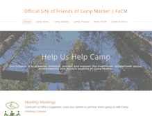 Tablet Screenshot of campmather.org